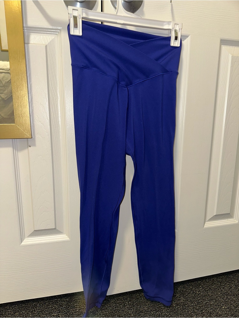 aerie Crossover Waist Leggings in Royal Blue